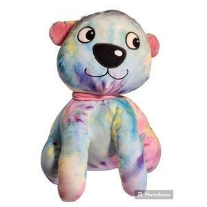 Dog Plush 2 Scoops Pastel Tie Dye Dog Shaped